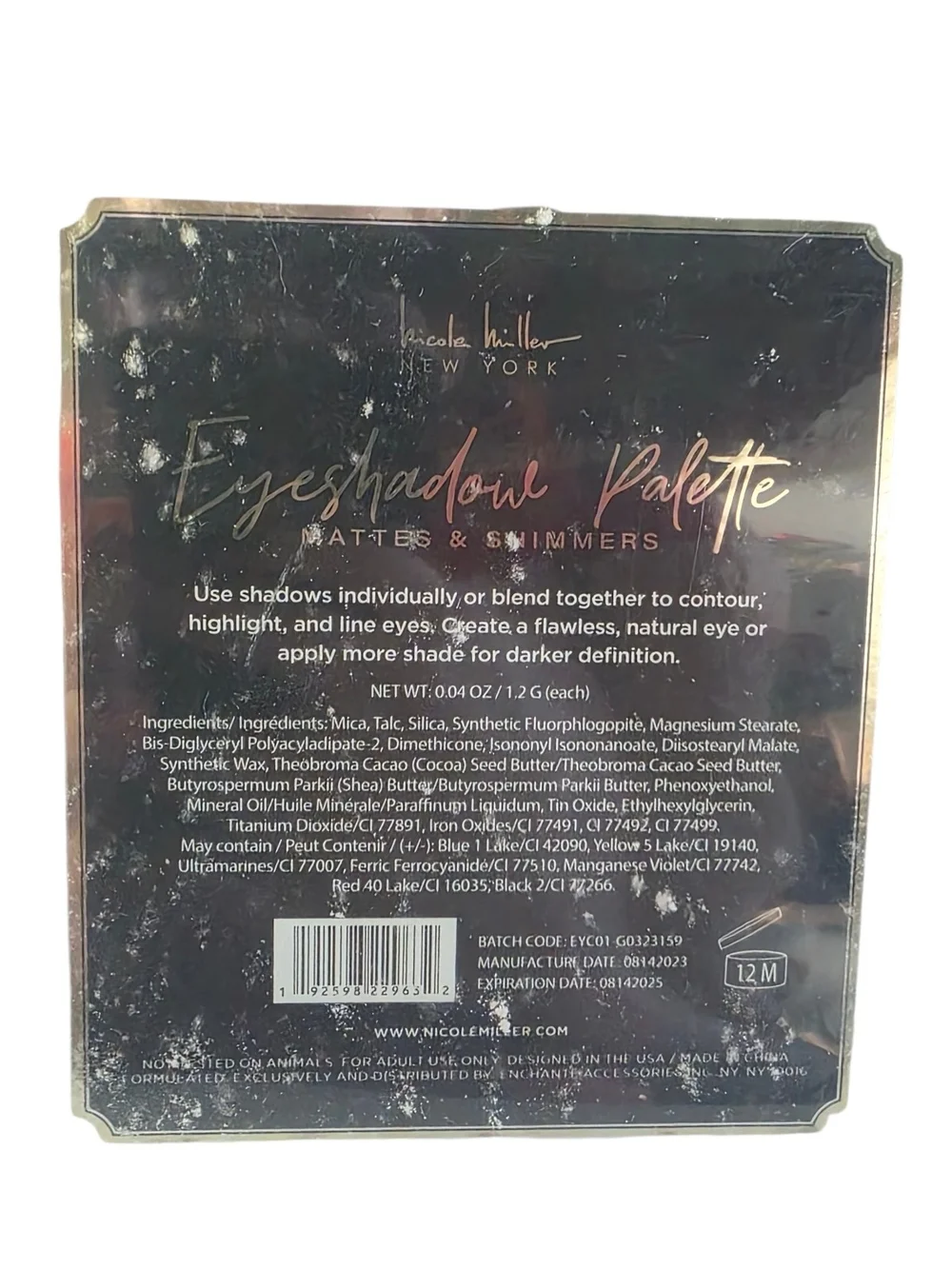 Nicole Miller New York Disco Eyeshadow Palette 35 Color Mattes & Shimmers